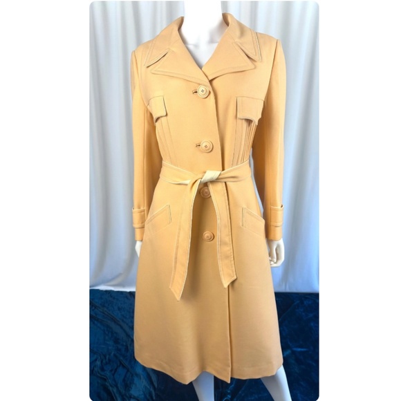Vintage MCM ‘Monteselli by Primrose of Toronto’ Virgin Wool Trench - M/L - Picture 4 of 10